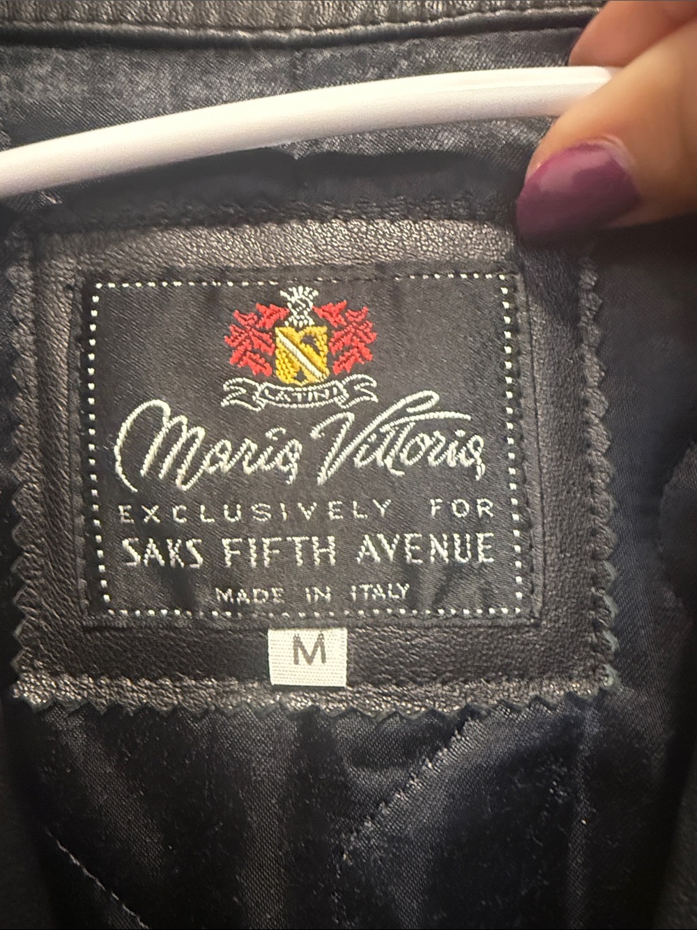 Saks Fifth Avenue 100% Genuine Leather Mario Vittorio made in Italy - Picture 2 of 7